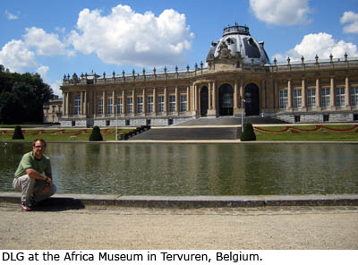 Daniel Graf at the Africa Museum in Tervuren, Belgium.