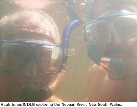 Hugh Jones and Daniel Graf exploring the Nepean River, New South Wales.