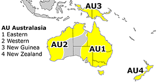 Australasian Subregions