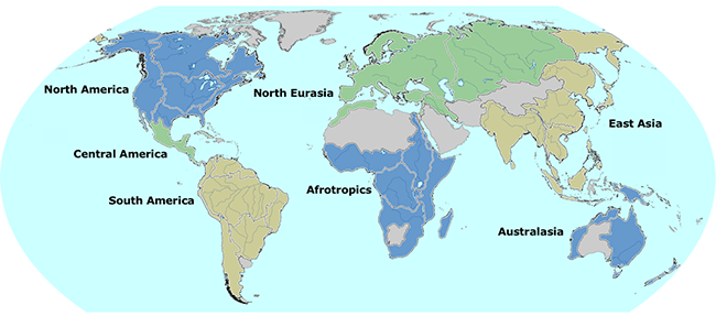 freshwater map of the world