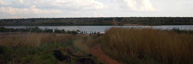 Lake Mweru Wantipa at what would be the pontoon crossing near Bulaya, if it had been functioning.