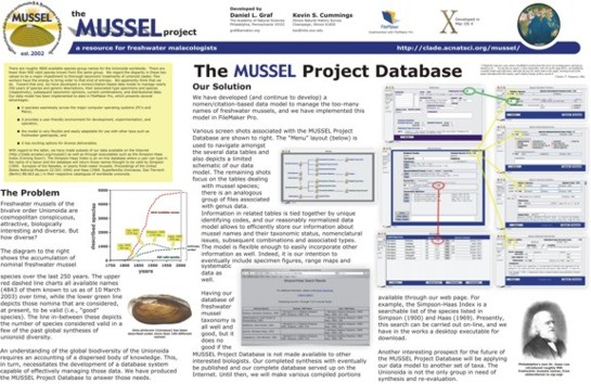 The MUSSEL Project Database
